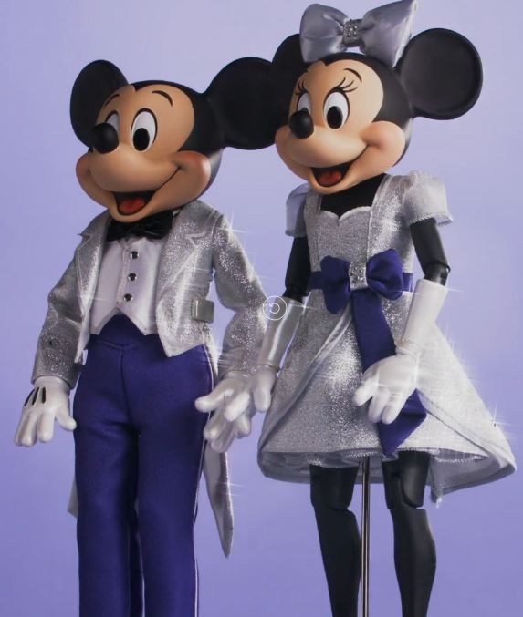 堅実な究極の Disney100周年限定版ミッキー☆ミニーマウス Dollプラチナセット その他