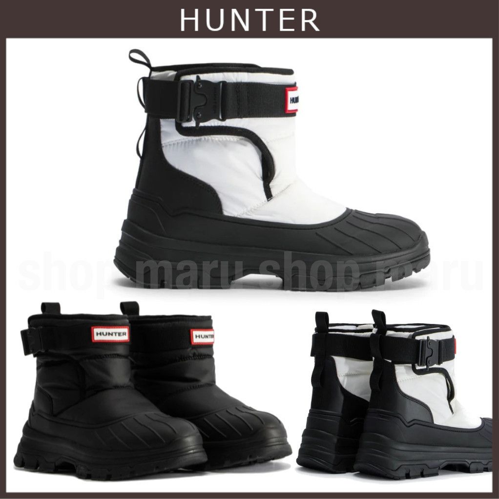 HUNTER ブーツ レディース イントレピッド バックル ショート