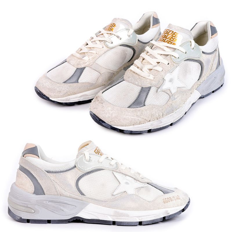国内発送☆送関込【Golden Goose】Dad-Star スエードスニーカー Vintage effect Dad-Star sneakers | Golden Goose