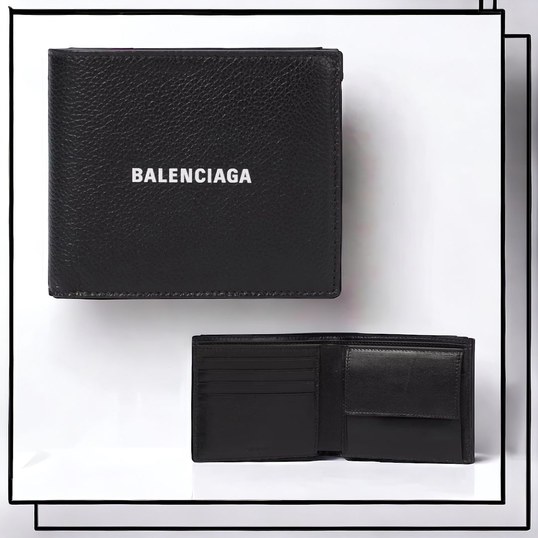 【国内発送★BALENCIAGA】CAR スクエア FOLDED ウォレット 国内発送☆BALENCIAGA】CASHスクエアフォールデッドウォレット