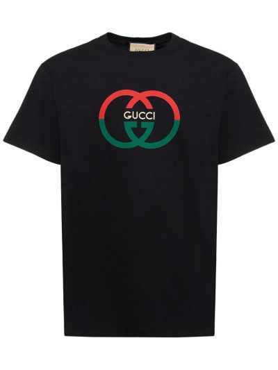 ★SALE★【送料関税無料】GUCCI コットンジャージー Tシャツ 関税・送料込】GUCCI GG コットンジャージーTシャツ (GUCCI/T