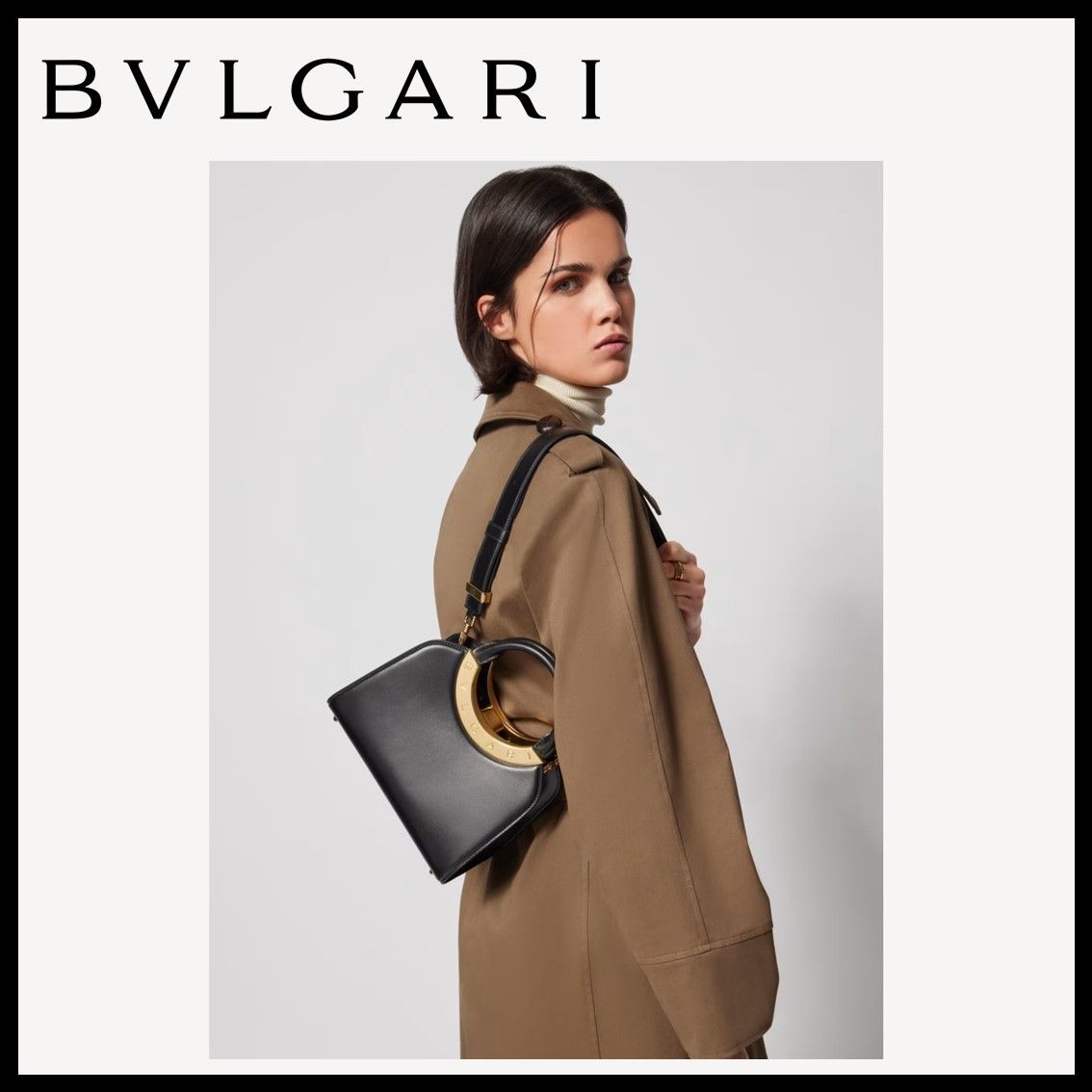 正規店仕入れの 直営店 BVLGARI ブルガリ ローマ スモール トップハンドルバッグ バッグ