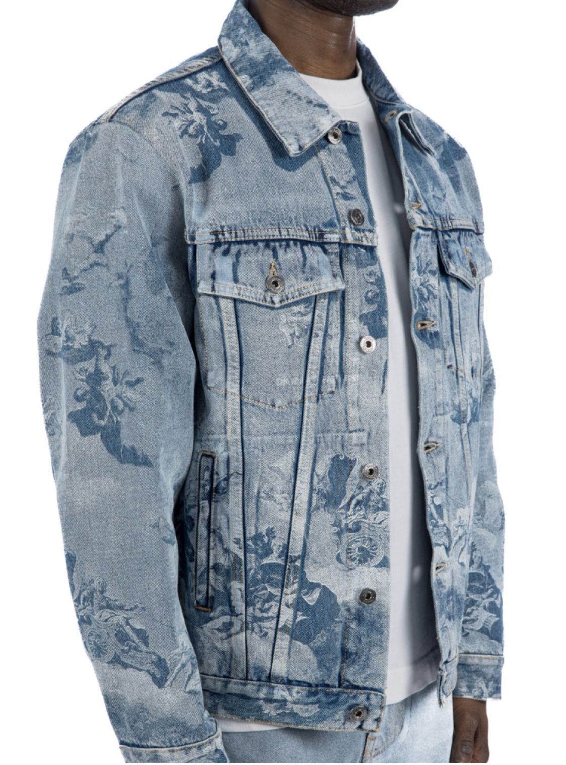Off‐White】スケート デニム ジャケット ライトブルー (Off