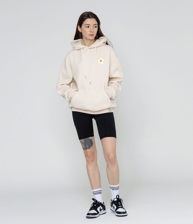 【GRAVER】23FW★ Small Tape Flower Dot Smile Hoodie UNISEX] Small tape flower dot smile hoodie - GRAVER | 60