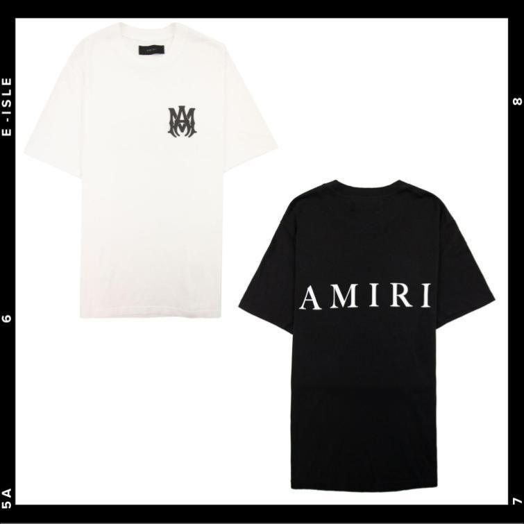 AMIRI MAロゴ コットン ホワイト Tシャツ AMIRI - MA Logo-Print Cotton-Jersey T-Shirt - White Amiri