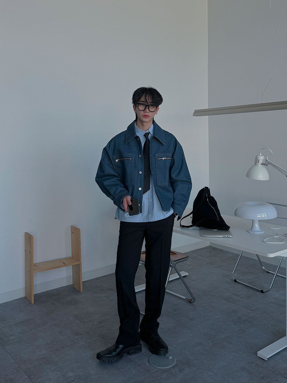 ASCLO Draw String Overfit Shirt (3color) (ASCLO/シャツ