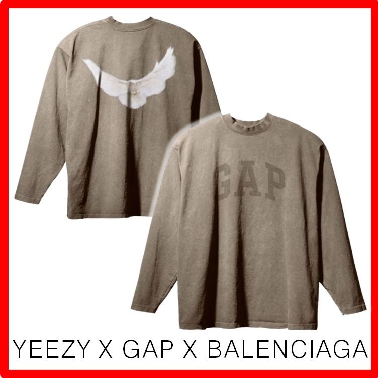 ☆送料関税込☆Yeezy Gap Balenciaga Dove Long Sleeve T-Shirt