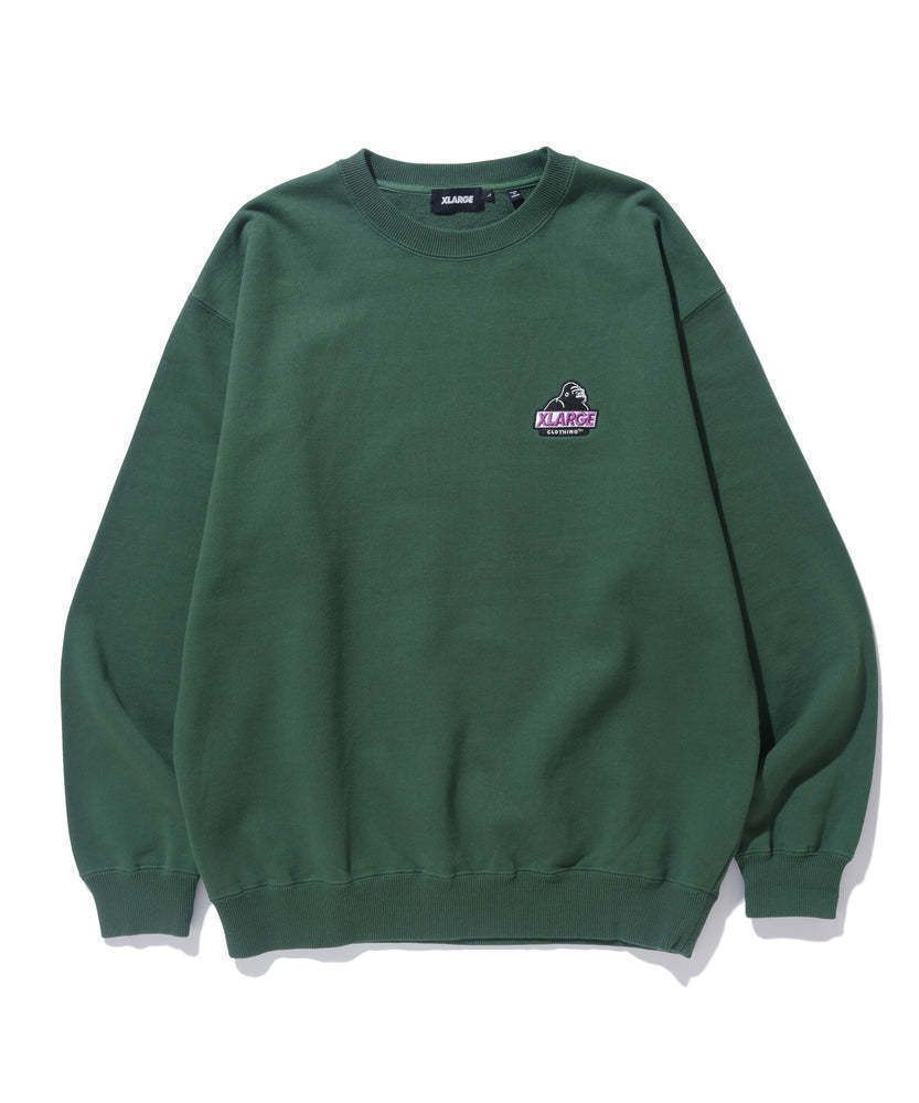 大人気 XLARGE SLANTED OG CREWNECK SWEATSHIRT 左胸部分がPOINT