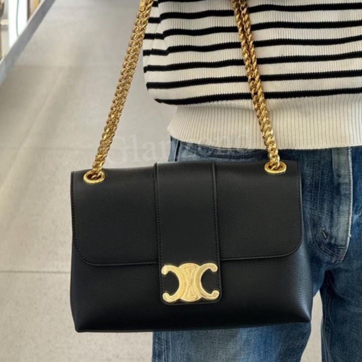 上品なデザイン♪【CELINE】ミディアム ヴィクトワール バッグ