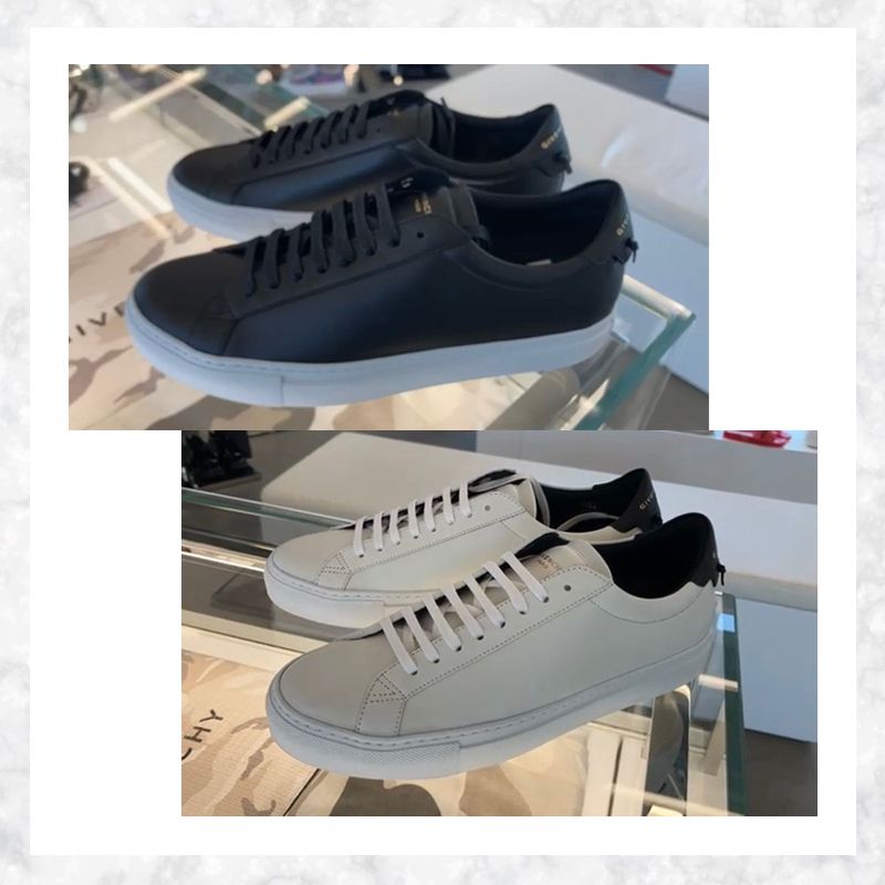 GIVENCHY】メンズ スニーカー ブラック/ホワイト ロゴ入り