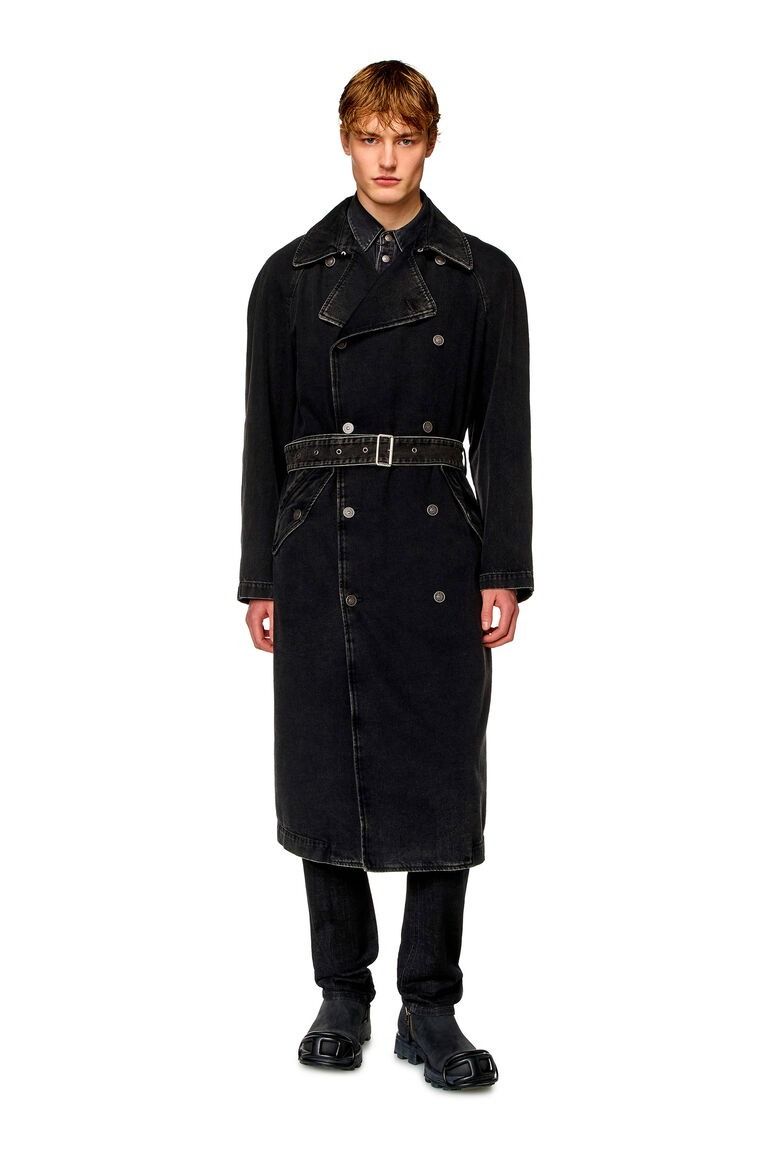 DIESEL 定価14.5万 希少美品デニムトレンチ