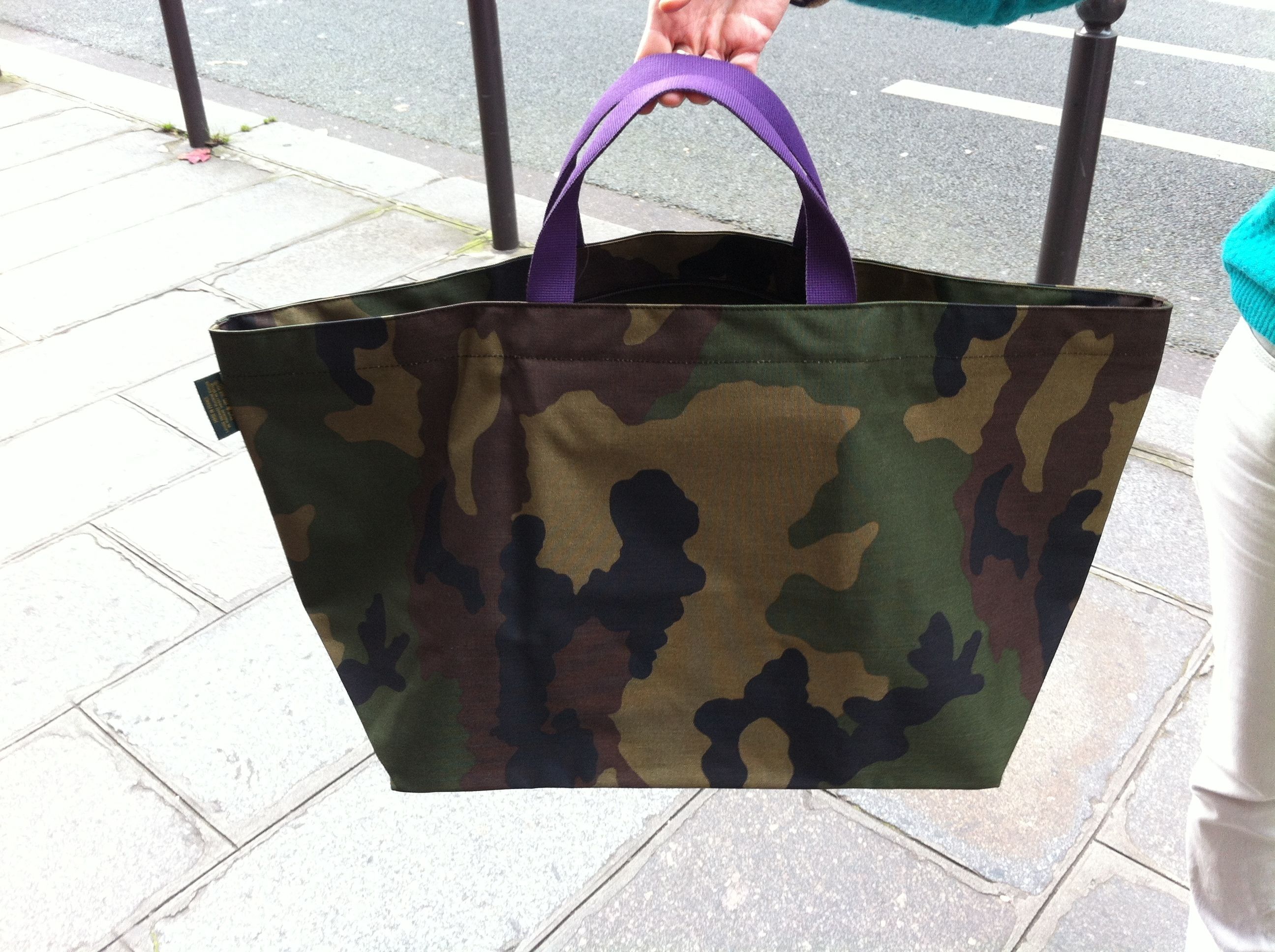 【Herve Chapelier】1838W コーデュラトラベルバッグカモフラXL Herve Chapelier】1838W コーデュラトラベルバッグカモフラXL