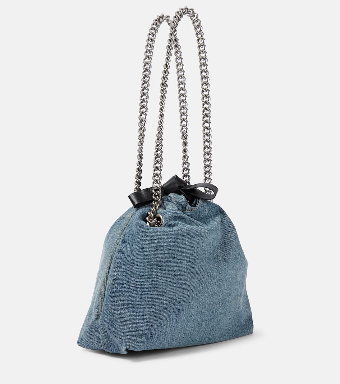 【国内発送関税込】【BALENCIAGA】 スモールデニムトートバッグ 送料関税込□BALENCIAGA□Crush スモール デニム トートバッグ