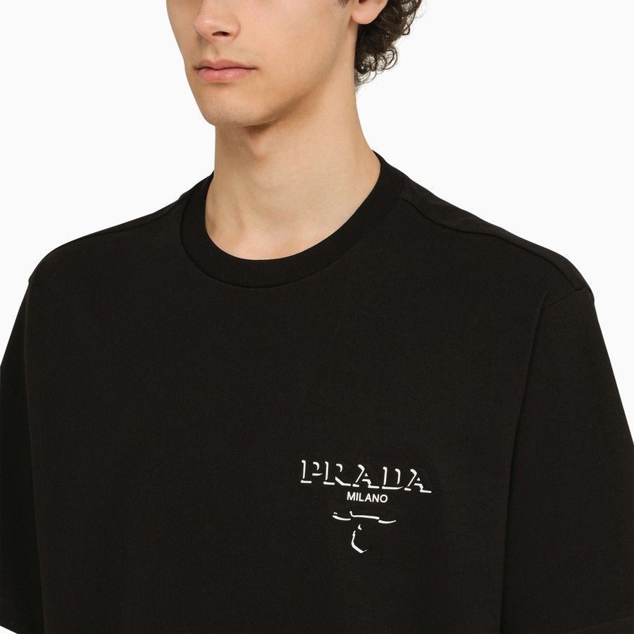 PRADA プラダ クルーネック半袖Tシャツ メンズ | メンズ