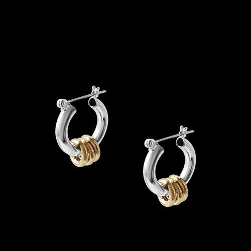 国内発送】☆Laura Lombardi☆主役級！2WAY円形チャームピアス