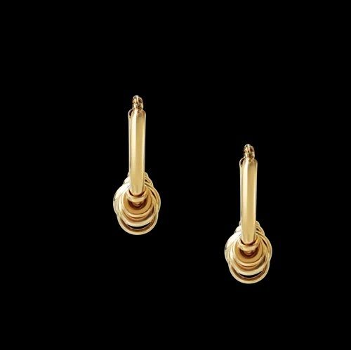【国内発送】☆Laura Lombardi☆主役級！2WAY円形チャームピアス 国内発送】☆Laura Lombardi☆主役級！2WAY円形チャームピアス