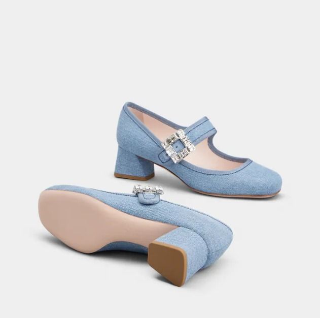 Tres Vivier バレエシューズ Roger Vivier Tres Vivier Strassバックル パンプス