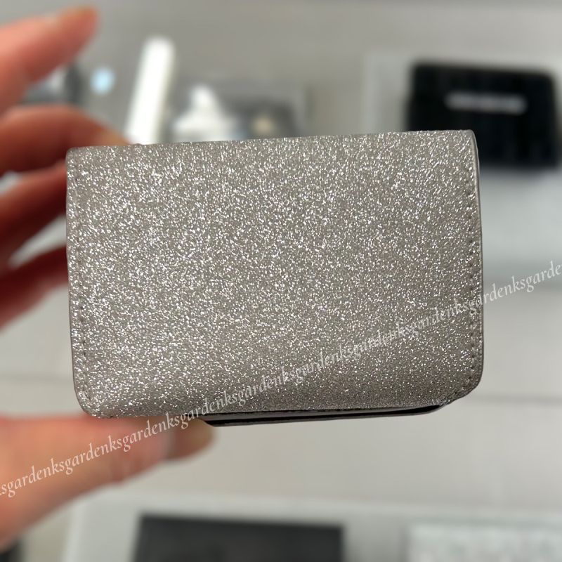 web限定セール すぐ届く！BALENCIAGA スパークリング生地 ウォレット MINI CASH 小物