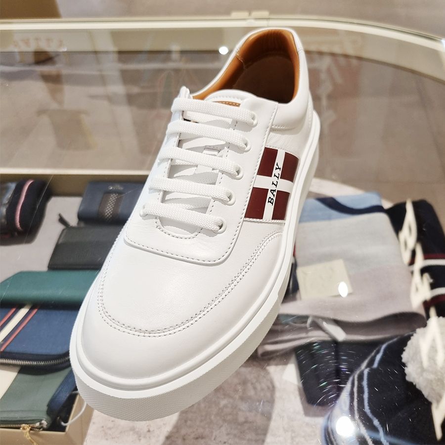 直営店☆BALLY☆SALE! Cardy.O レザー ロートップ スニーカー メンズデザイナーズレザーハイカット＆ローカットスニーカー│バリー