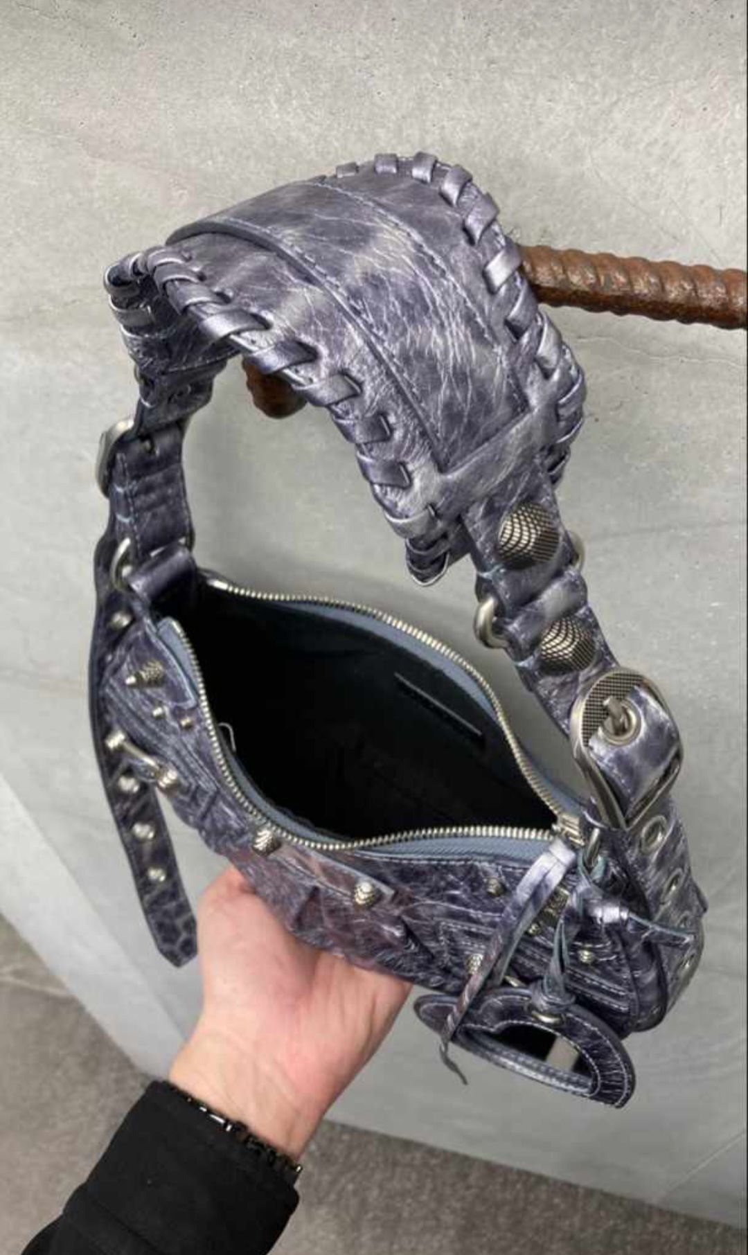 BALENCIAGA Cagole XS ショルダー バッグ レザー レオパード