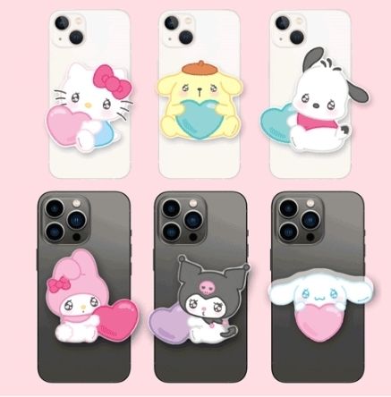 サンリオ】sanrio LOVEスマホグリップ キティー クロミちゃん