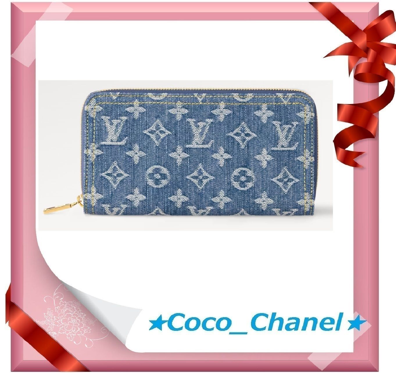 国内発送☆Louis Vuitton 大人気デニム素材の長財布☆ (Louis