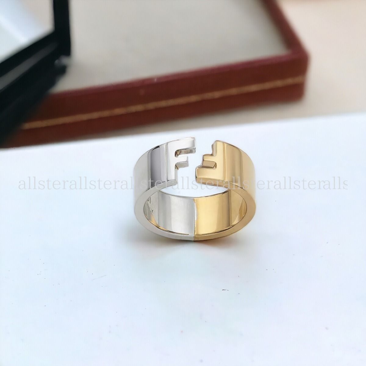 *国内発*【FENDI】＊目黒蓮さん着用＊ FFモチーフ リング/指輪 目黒蓮着用【FENDI】フェンディ FFリング シルバー (FENDI/指輪