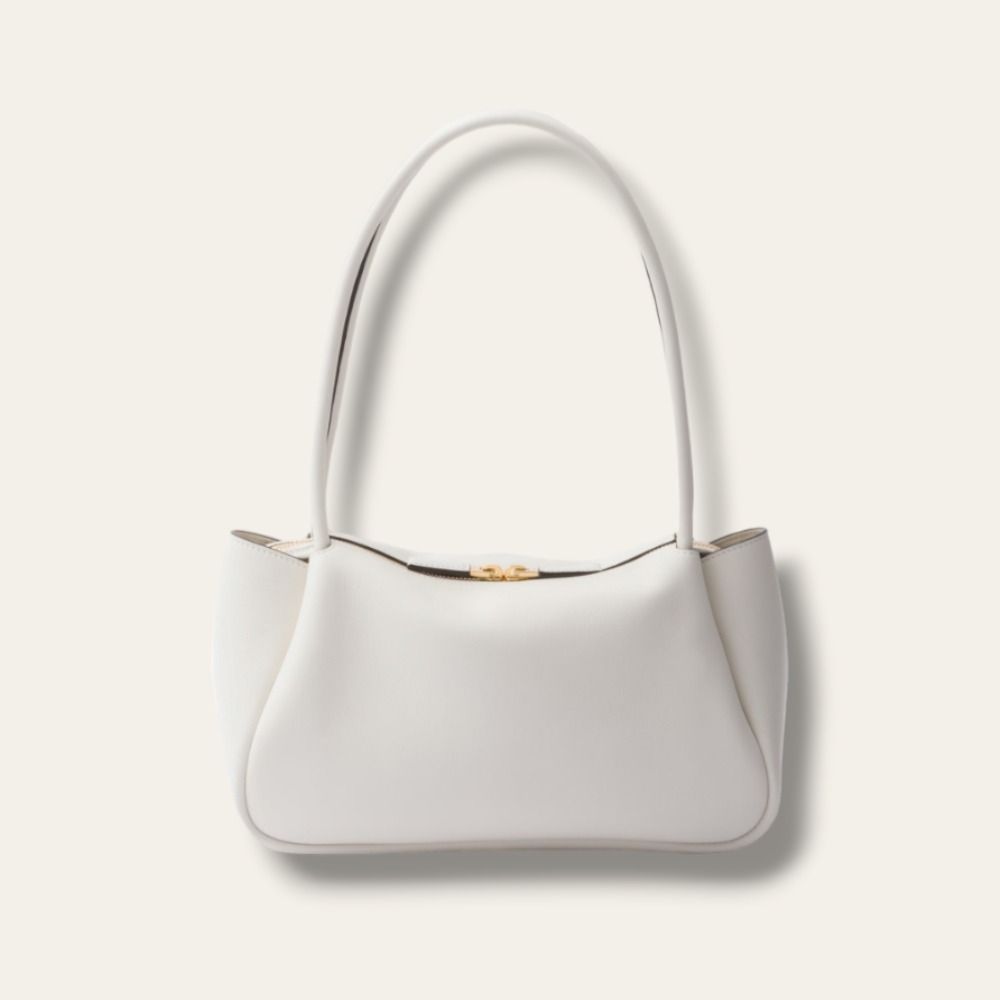 値下げok⭐︎PRADA ホワイト レザー ハンドバッグ 楽天市場】レザー ホワイト（ブランドプラダ）（トートバッグ