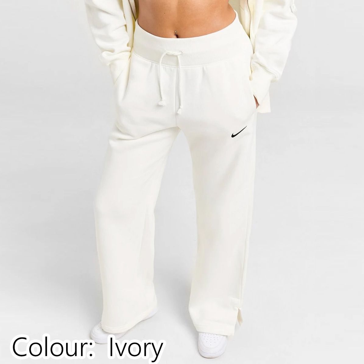 NIKE☆Phoenix Fleece Wide Leg ジョガーパンツ Grey【UK発】 Nike Women's Phoenix Fleece High Waisted Wide Leg Sweatpants