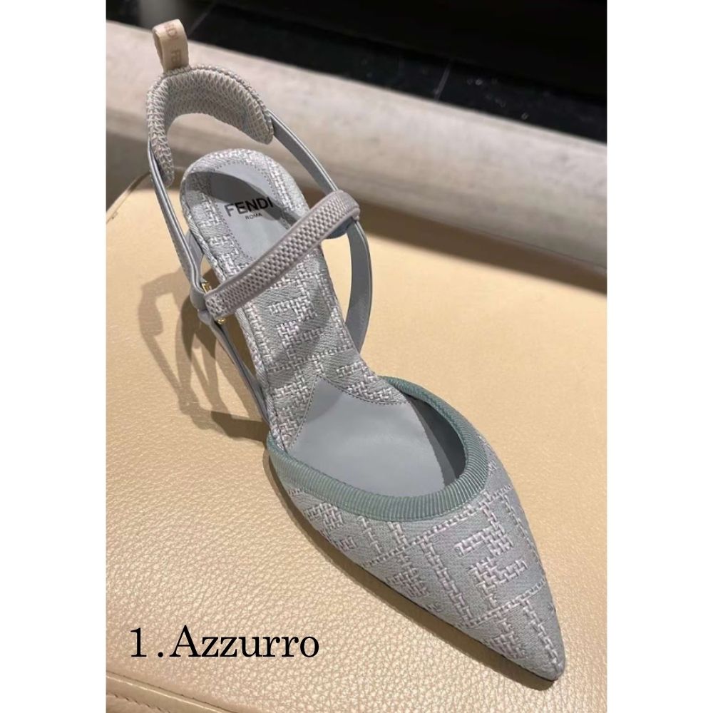 【FENDI】コリブリ ライト ミディアムヒール★マルチ 23FW【FENDI】コリブリ ブラウンメッシュ FFモチーフ ハイヒール