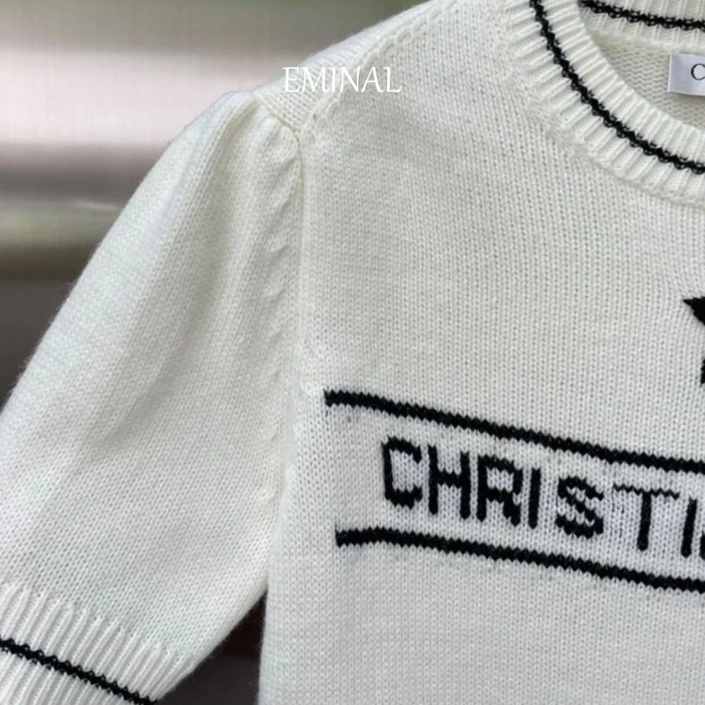 Dior】CHRISTIAN DIOR ショートスリーブ セーター ホワイト