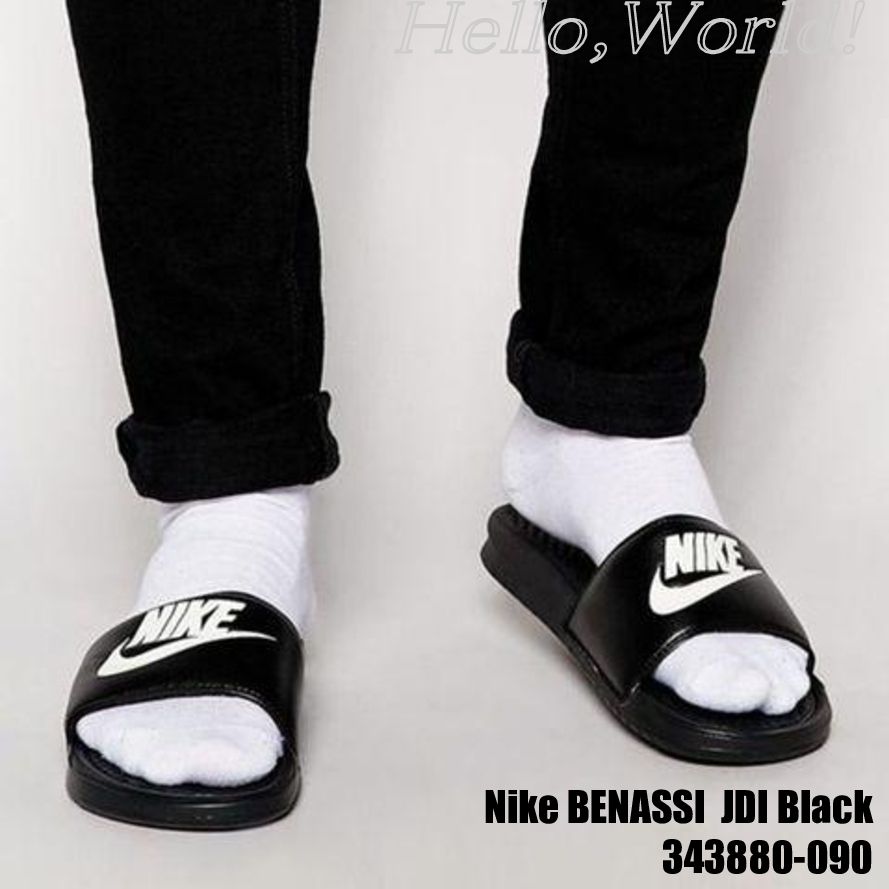 NIKE BENASSI JDI BLACK/WHITE|343880-090lべナッシ サンダル