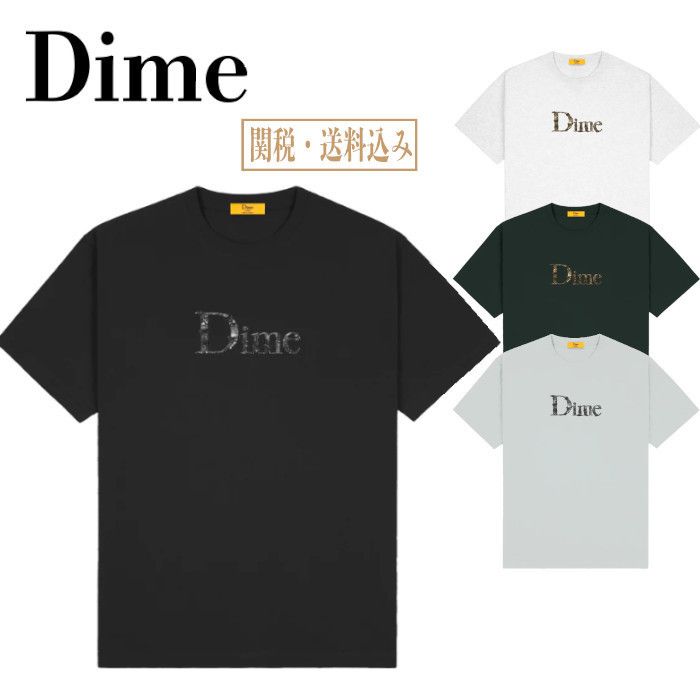 【ストリート好き必見】Dime Montreal Script Logo T-Shirt Dime Classic Waterfall T-Shirt / Lime (ダイム Tシャツ / 半袖