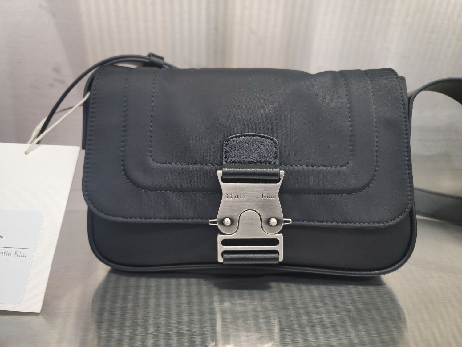 MATIN KIM☆BUCKLE BAG IN BLACK☆ (Matin Kim/ショルダーバッグ
