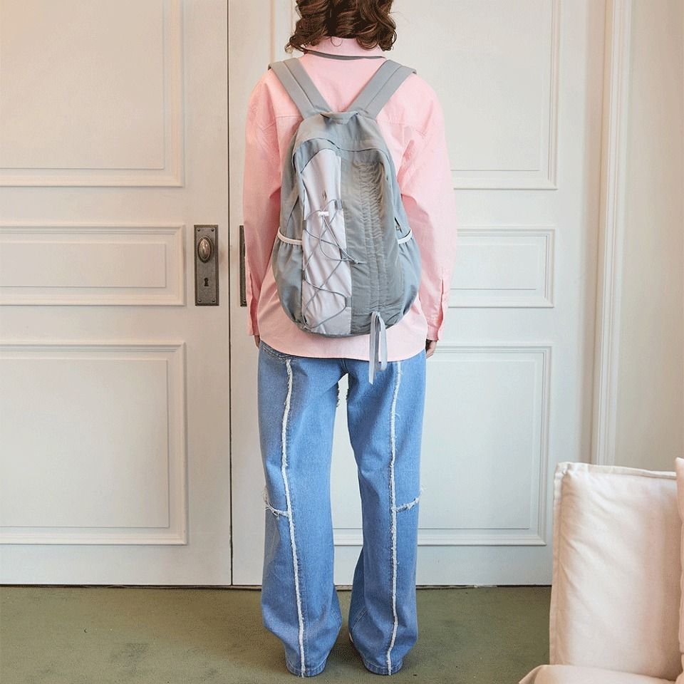 Aespa Karina Pick] WaiKei Half String Nylon Backpack