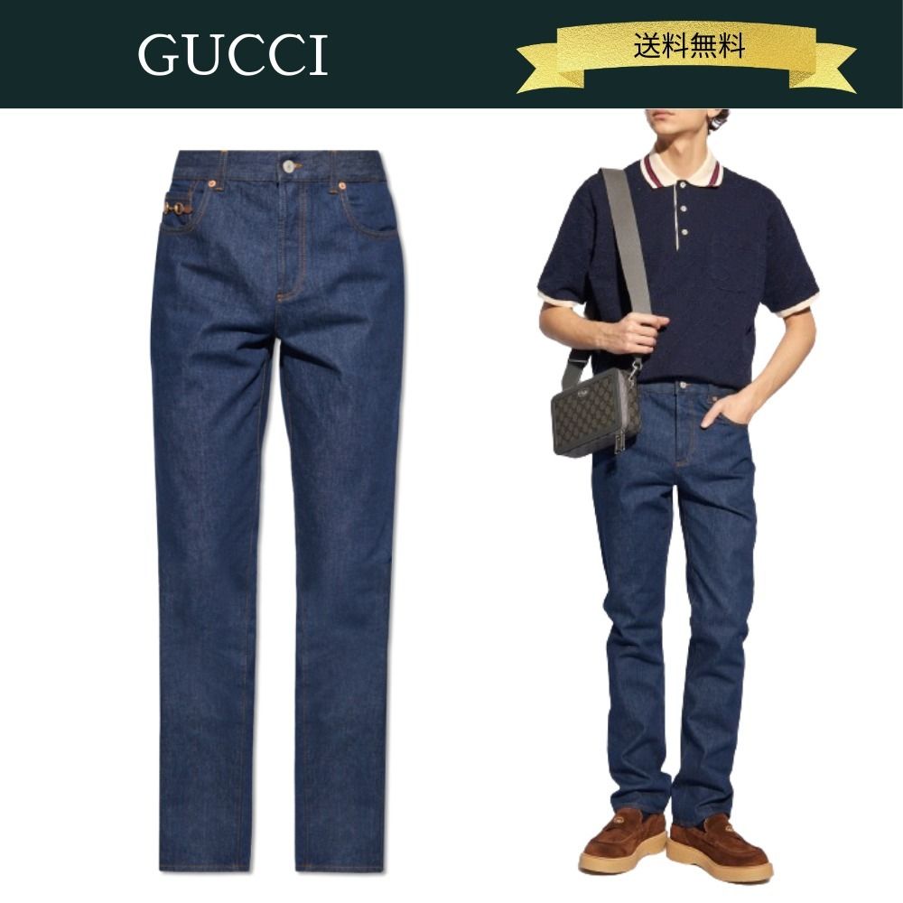 GUCCI グッチ シェリーラインセルビッチ 5P テーパードデニム
