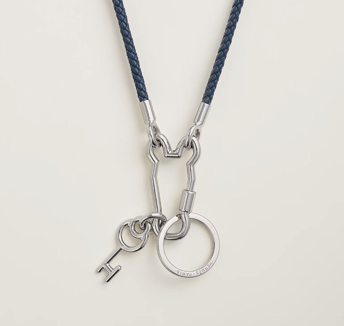 エルメス ステンレススチール クレ シュヴァル ネックレス HERMES [未使用]エルメス クレ シュヴァル ムスクトン