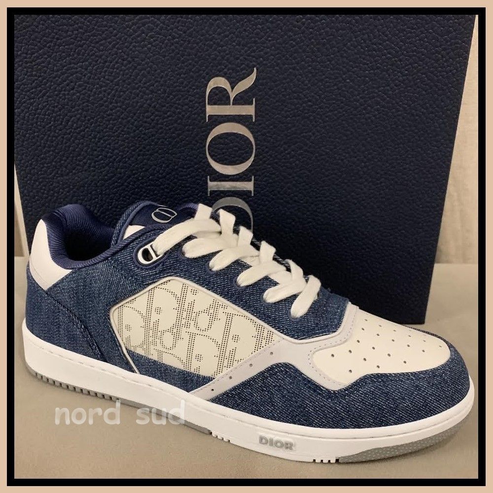 【大人気】◆Dior◆スニーカー Dior お洒落な ◇ ロートップスニーカー【 B27 】デニム カーフ