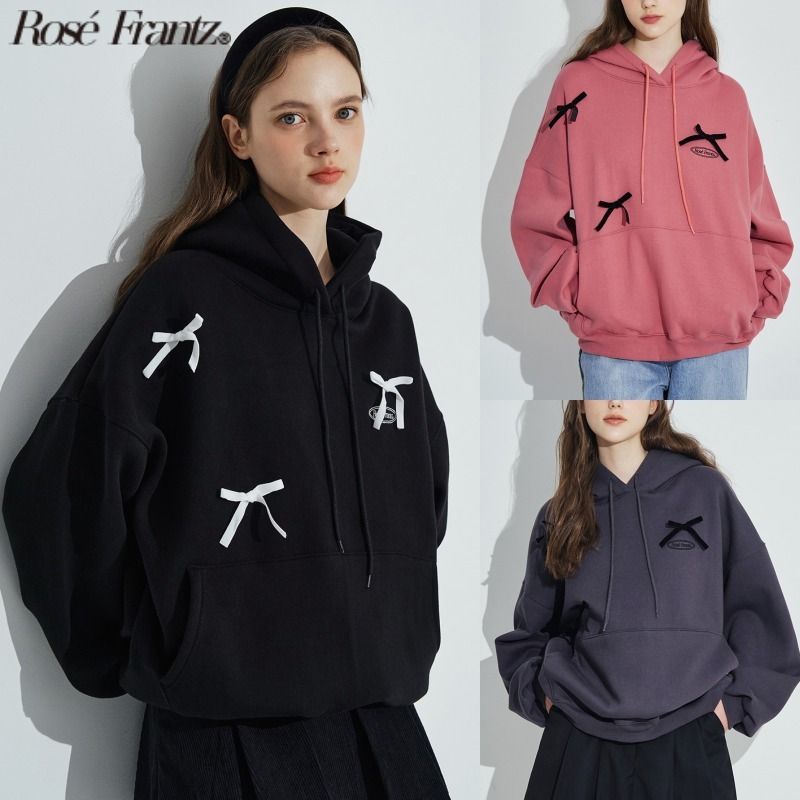 お歳暮 Ribbon Velvet Frantz○ ○Rose Hoodie Frantz/パーカー (Rose トップス