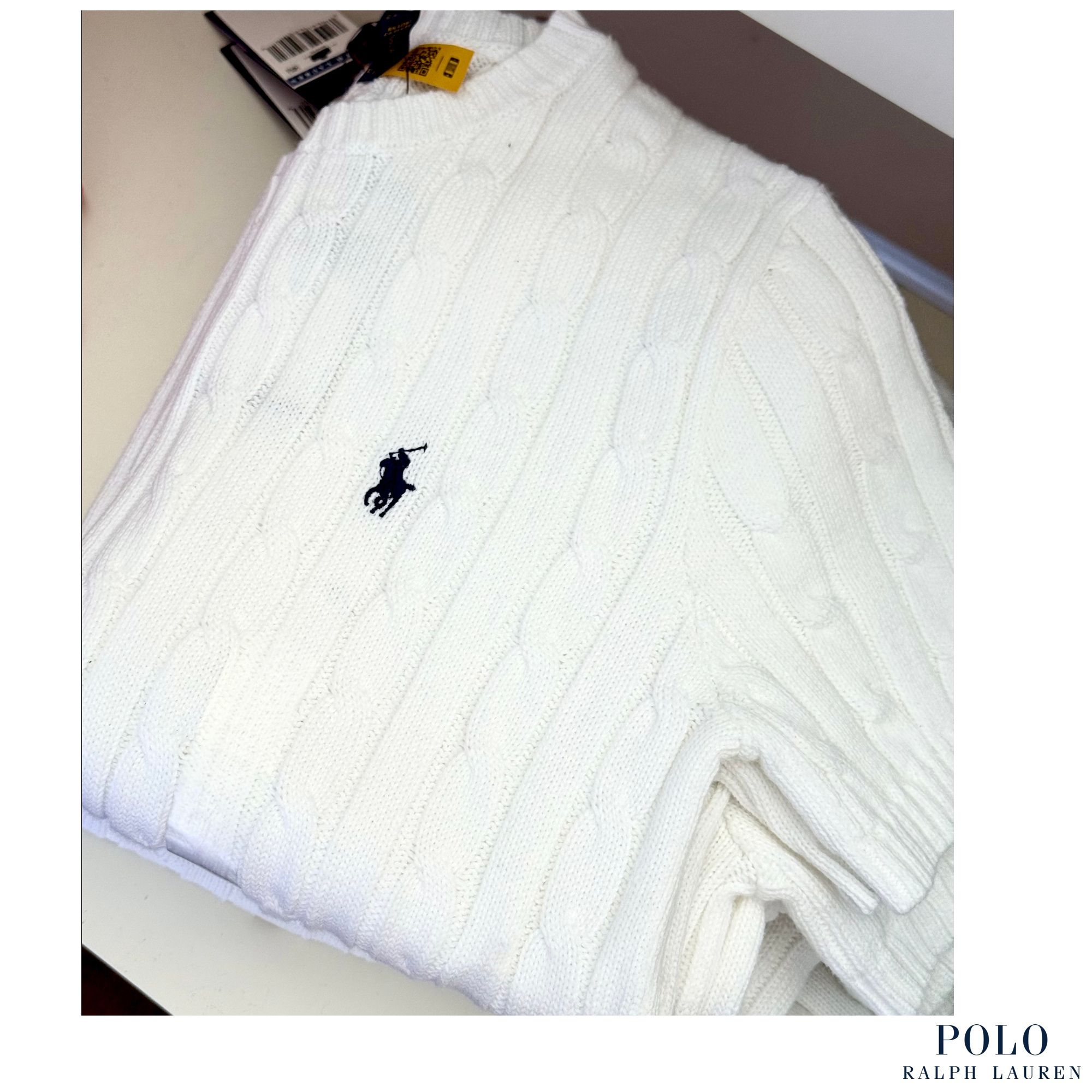 POLO RALPH LAUREN] ポロラルフローレン 半袖ケーブルニット