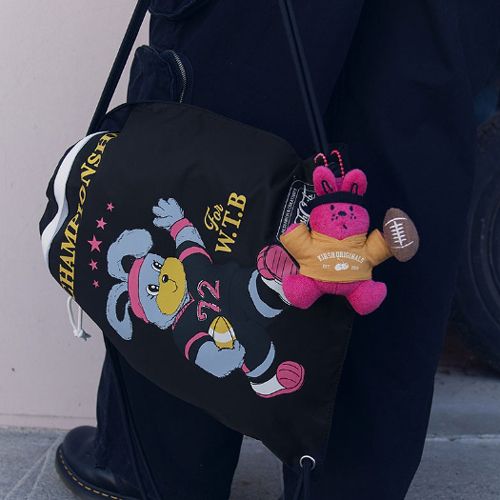 ☆2024SS新作☆KIRSH☆WITTY BUNNY RUGBY PLAYER KEYRING (KIRSH