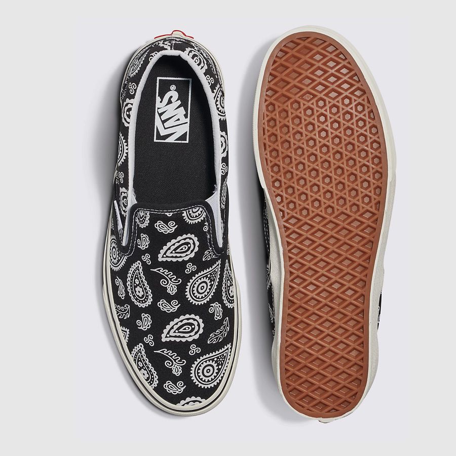 Vans Primavera ペイズリースリッポン シューズ VANS☆CLASSIC SLIP-ON☆ペイズリー柄☆PRIMAVERA PAISLEY BLACK
