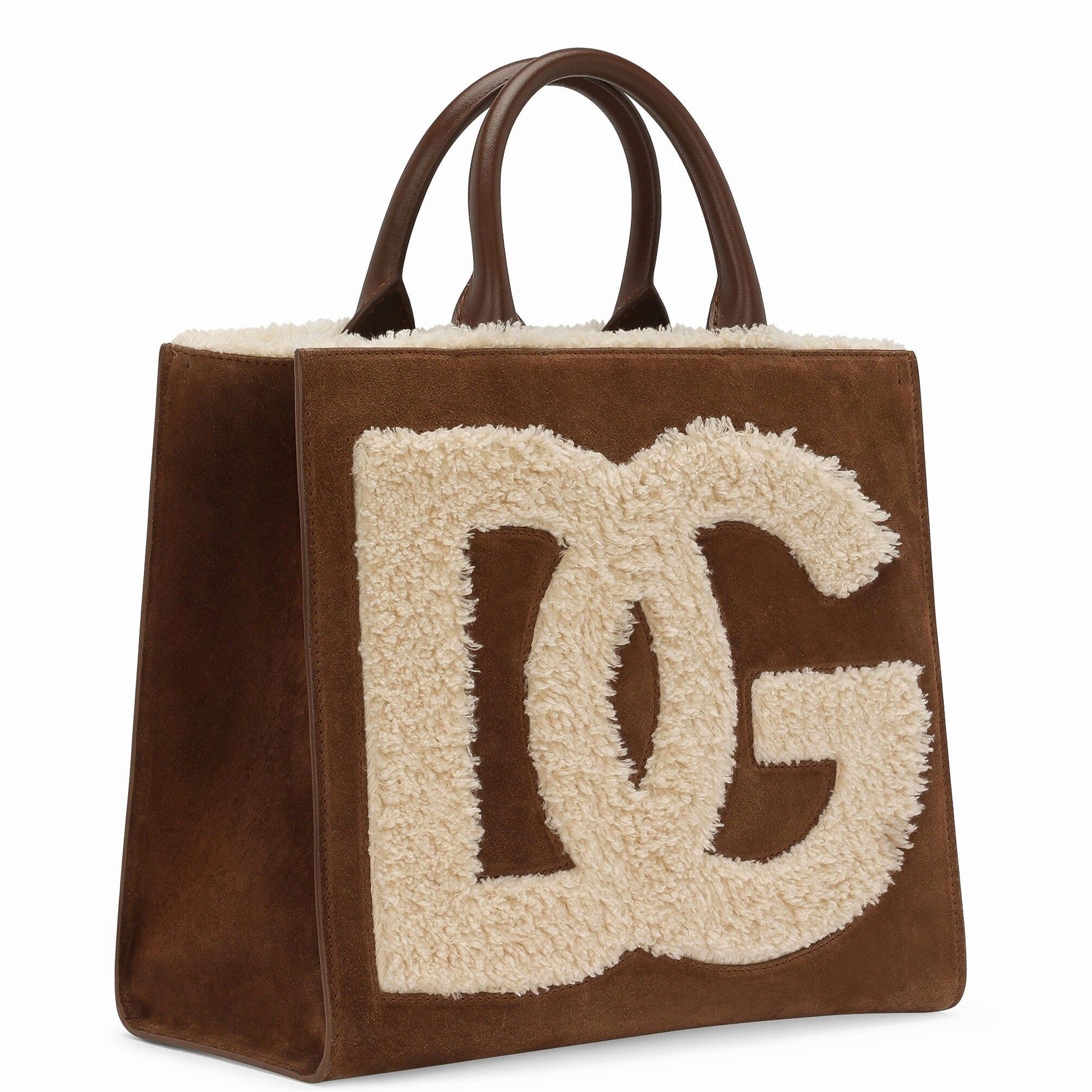 【関税 送料込】 DOLCE & GABBANA スモール ショッピングバッグ Blackのメンズ スモールカーフスキン ショッピングバッグ
