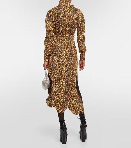 VIVIENNE WESTWOOD レオパード コットン マキシドレス VIVIENNE WESTWOOD レオパード コットン マキシドレス (Vivienne