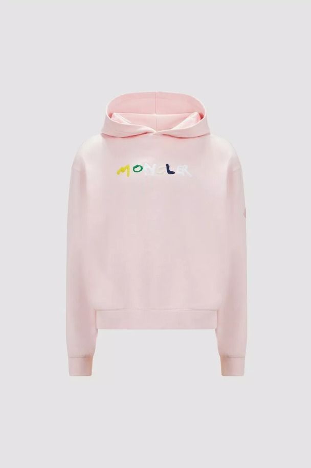 MONCLER2023春夏新作 ロゴ付き ジップアップパーカー MONCLER 2023/24秋冬新作 ロゴトリム入り ジップアップパーカー