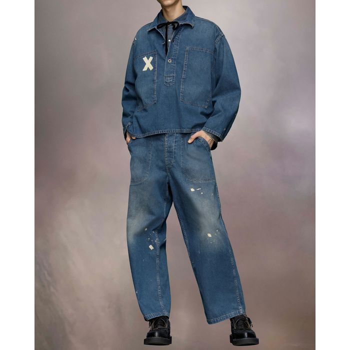 新作☆Maison Margiela☆ディストレスト デニムシャツ (Maison