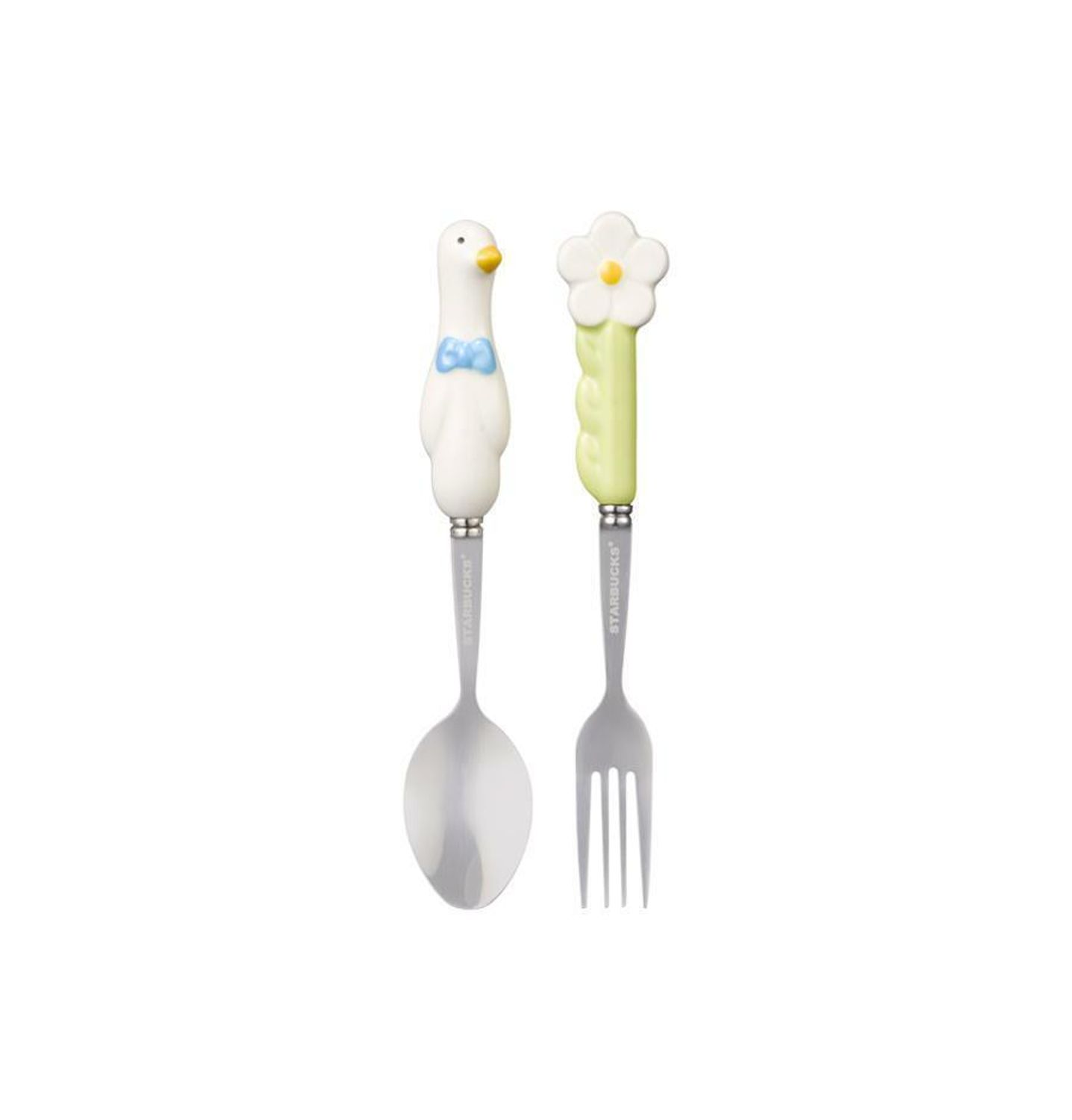 韓国スタバ☆24スプリング☆Delight Spoon Fork Set (Starbucks 
