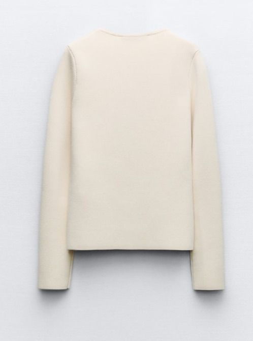 スペイン発送 ZARA フィットニットブレザー 上品カジュアル 限定 スペイン発送 ZARA フィットニットブレザー 上品カジュアル 限定