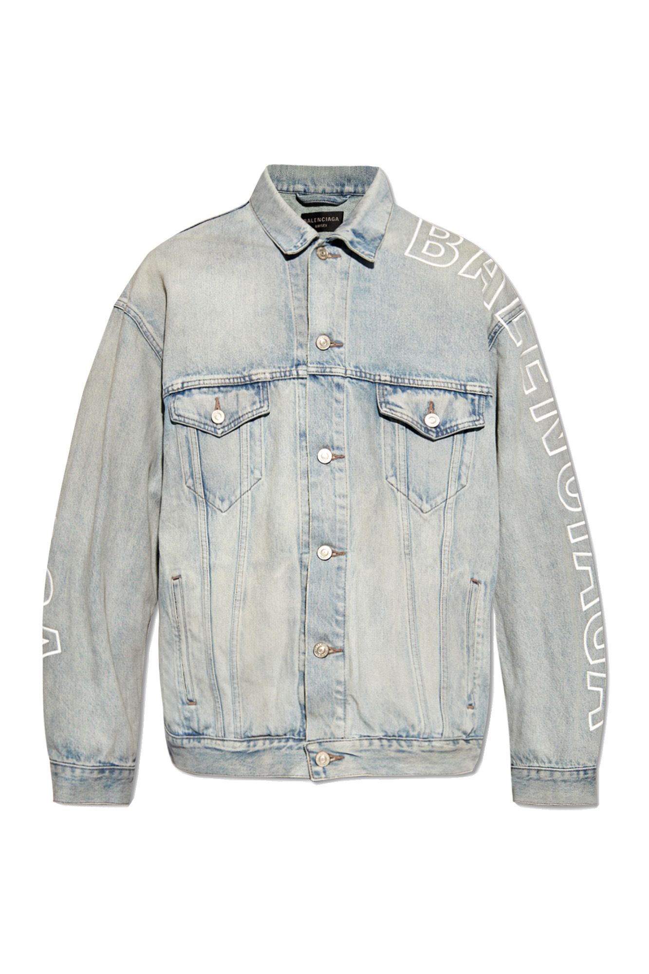 BALENCIAGA ラージフィットデニムジャケット BALENCIAGA】BB モノグラム ラージ フィット ジャケット