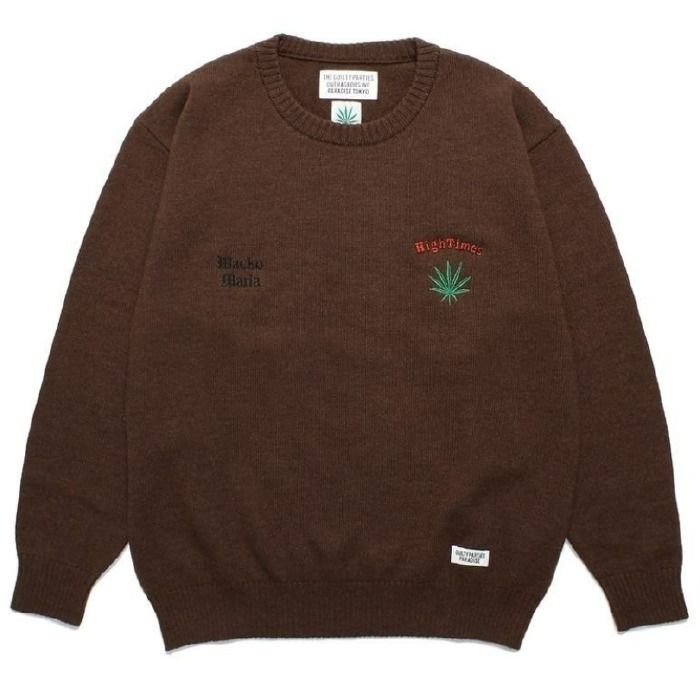 WACKO MARIA x HIGH TIMES CLASSIC KNIT SWEATER セーター (WACKO 